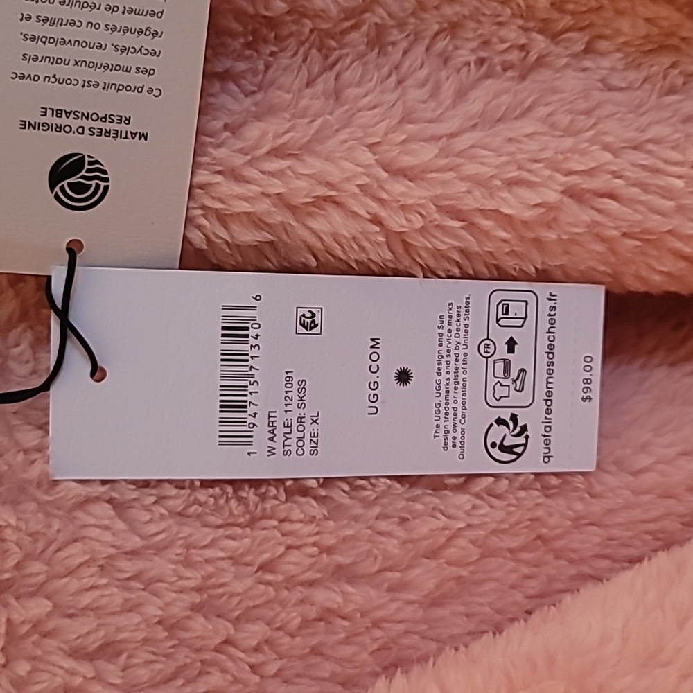 UGG NWT Extra Warmth Comfy Cuddly Plush Fleece Robe - Picture 7 of 9